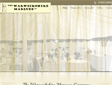 Tablet Screenshot of hiremarqueeswarwickshire.co.uk